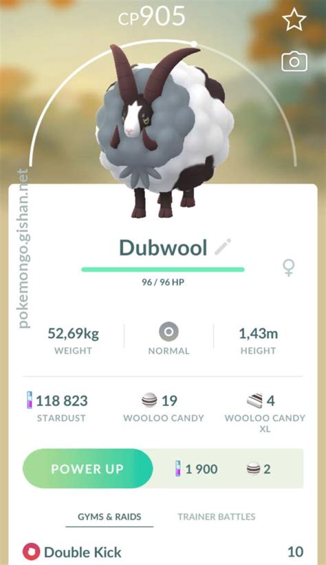 dubwool pokemon go|dubwool stats.